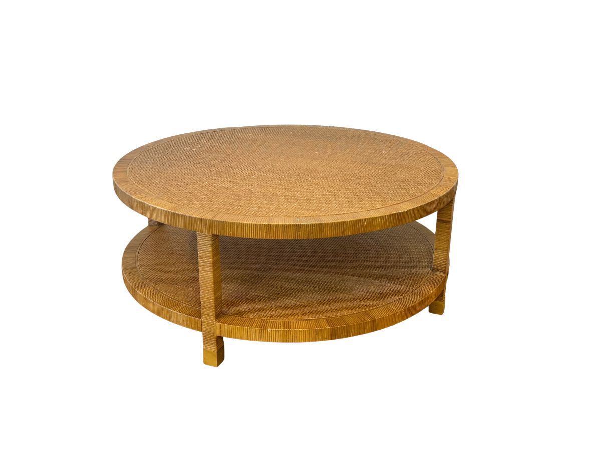 Serena & Lily Balboa Rattan Coffee Table