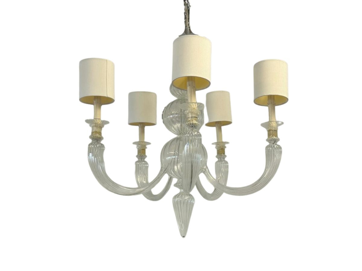 Venetian Style Blown Glass Chandelier