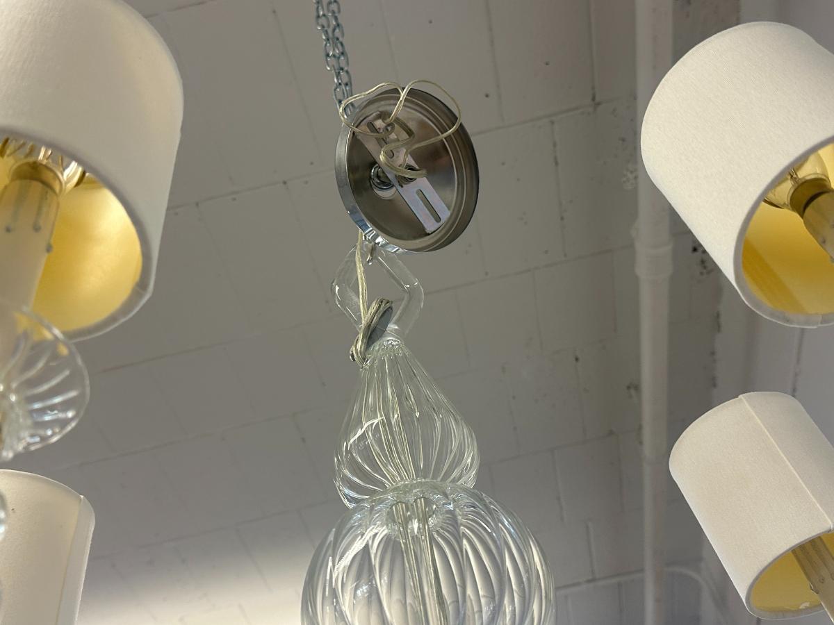 Venetian Style Blown Glass Chandelier