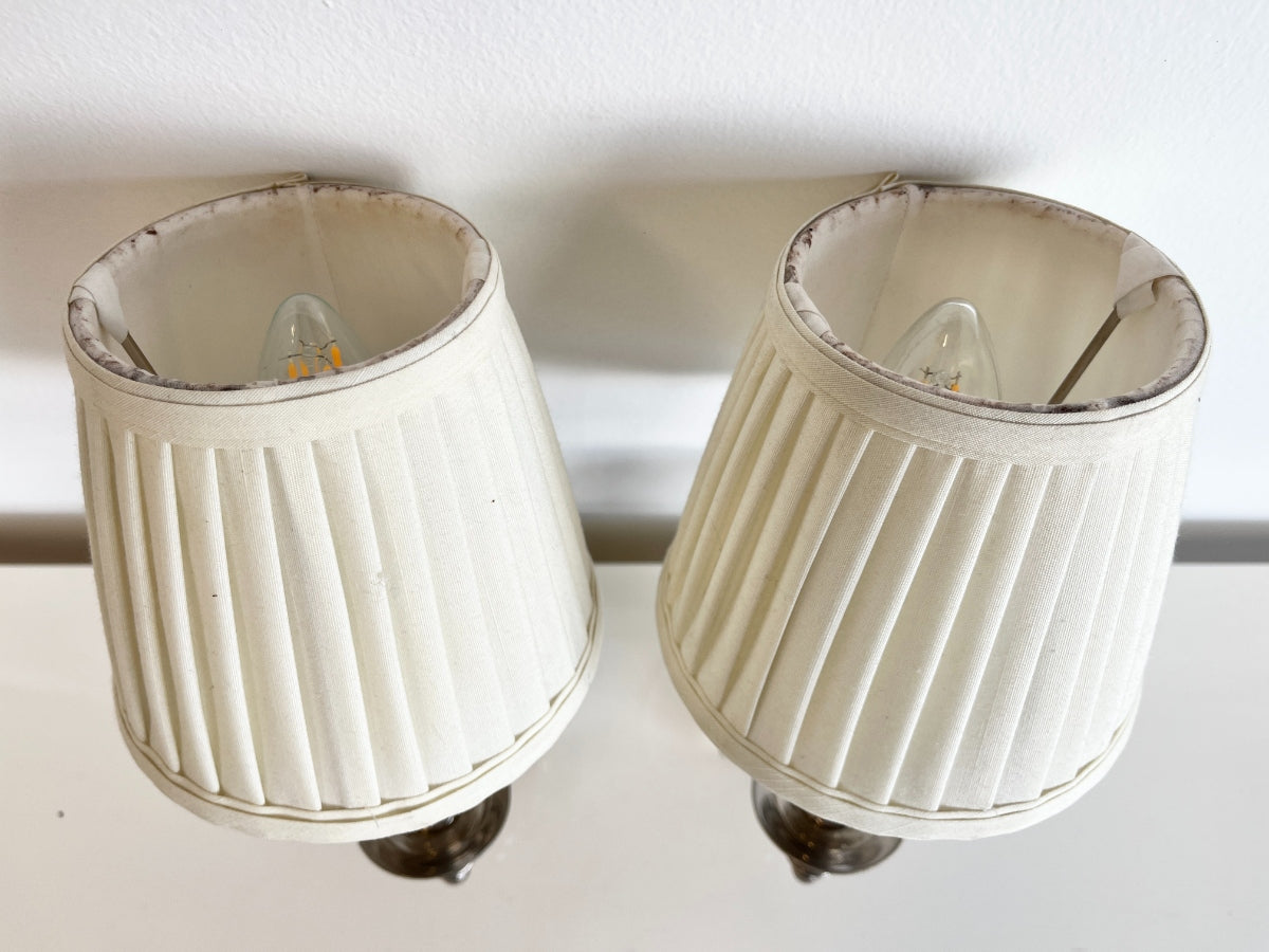 Hudson Valley Ludlow Sconces in Polished Nickel, Pair