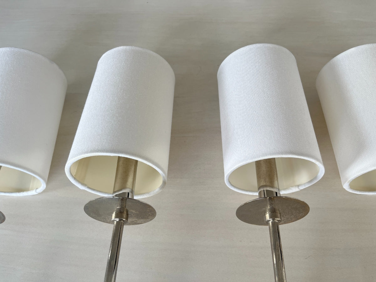 Hudson Valley Lighting Sheffield Wall Sconces in Polished Nickel, Set of 4