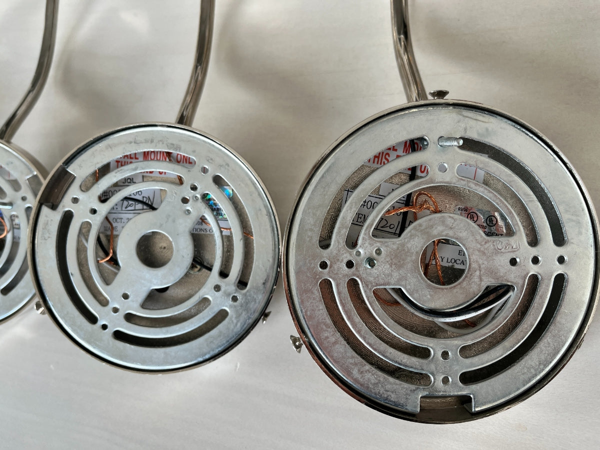 Hudson Valley Lighting Sheffield Wall Sconces in Polished Nickel, Set of 4