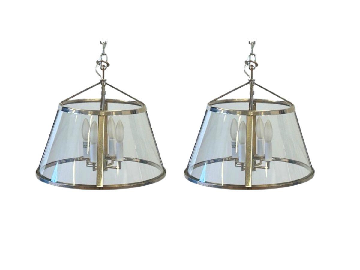 Chapman Myers for Visual Comfort Darlana 16in Pendants, Pair