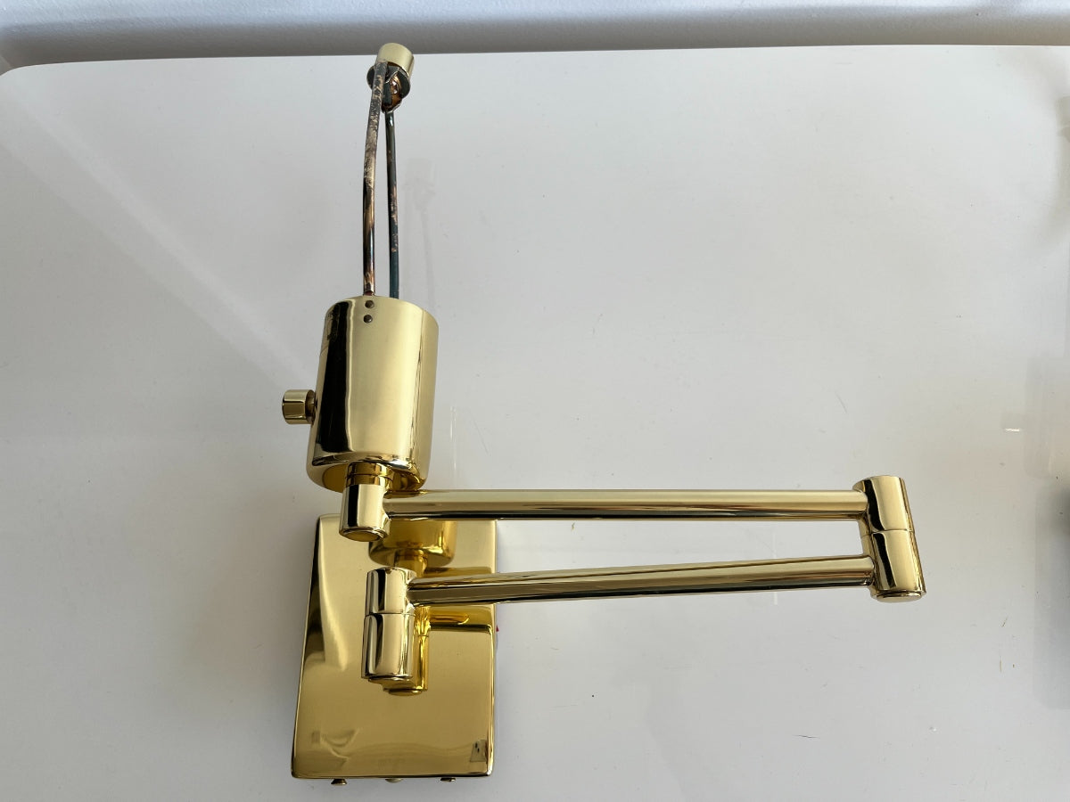 Hinson Swing Arm Lights in Brass, Pair (1 of 2)