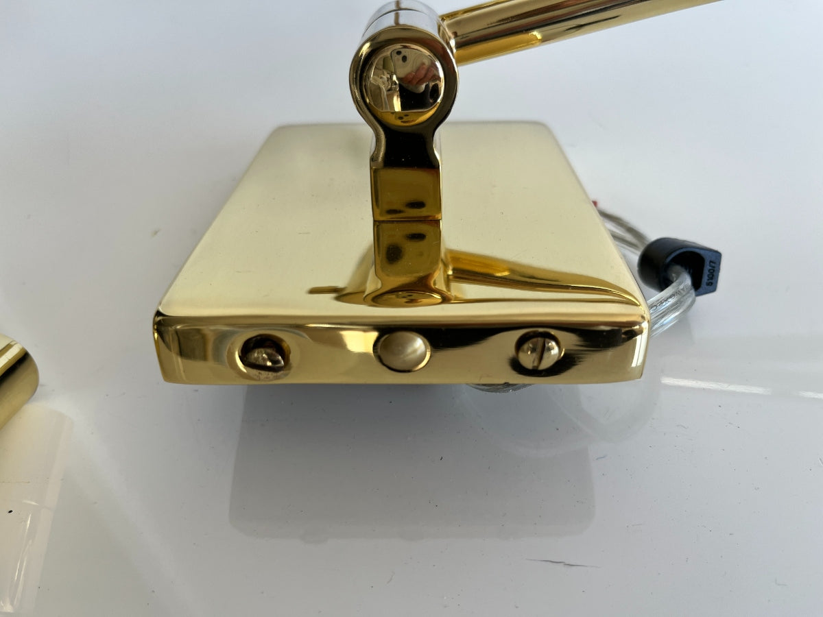 Hinson Swing Arm Lights in Brass, Pair (1 of 2)