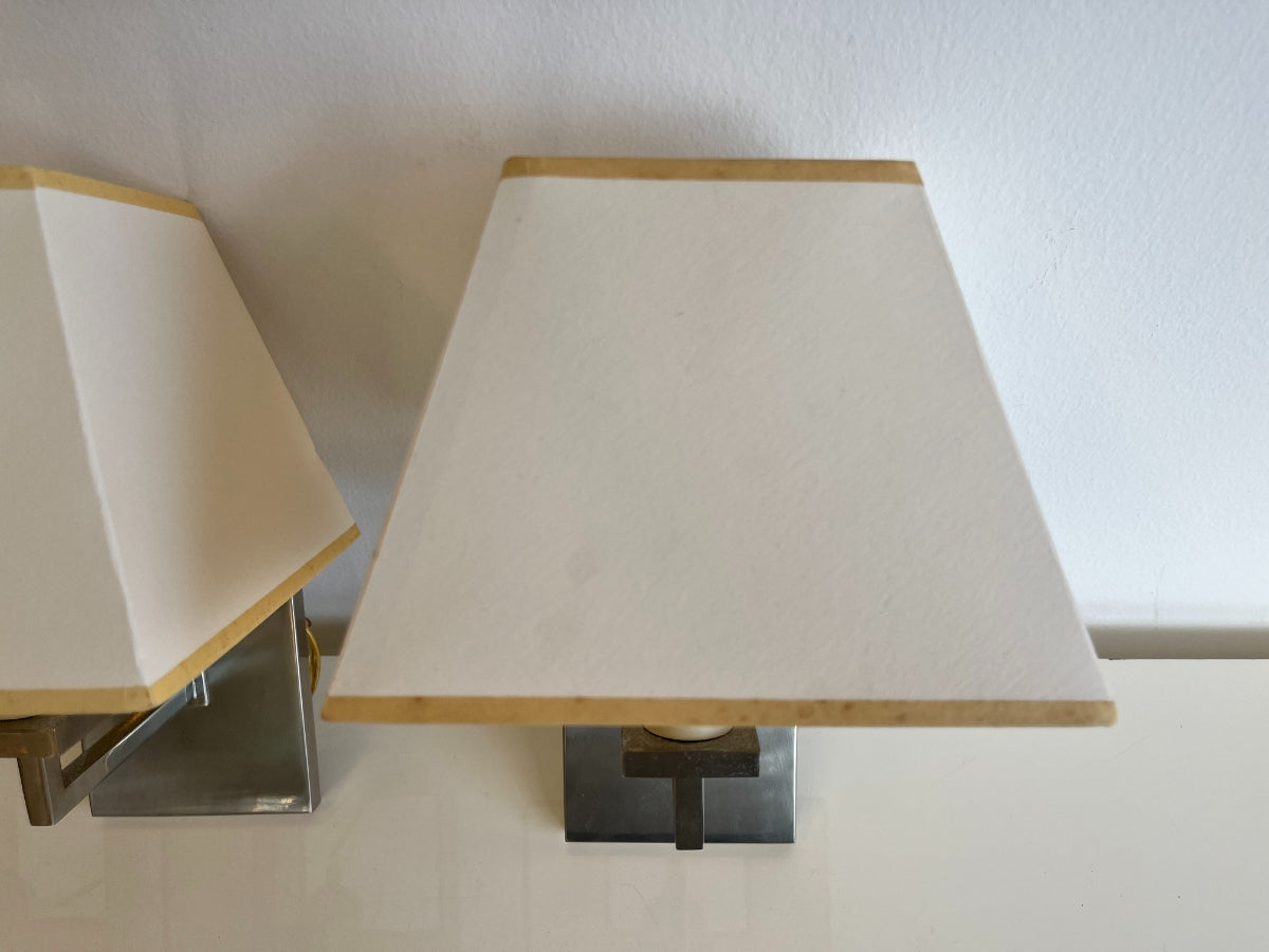 Vaughan Norfolk Nickel Sconces, Set of 3