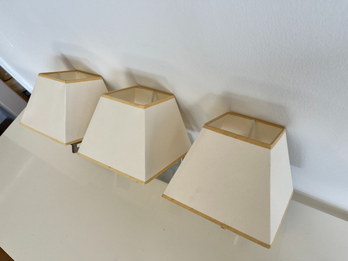 Vaughan Norfolk Nickel Sconces, Set of 3