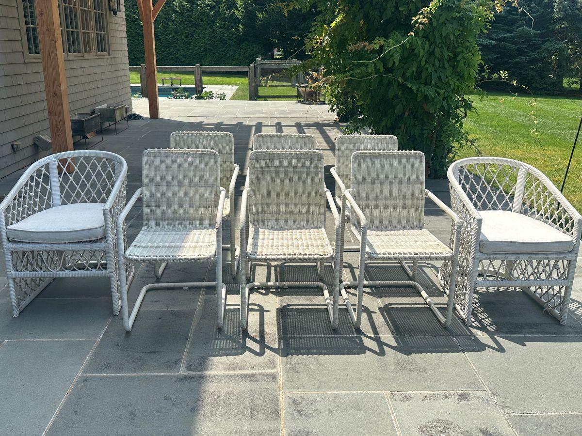 Serena & Lily Catalina and Capistrano Dining Chairs, Set of 8