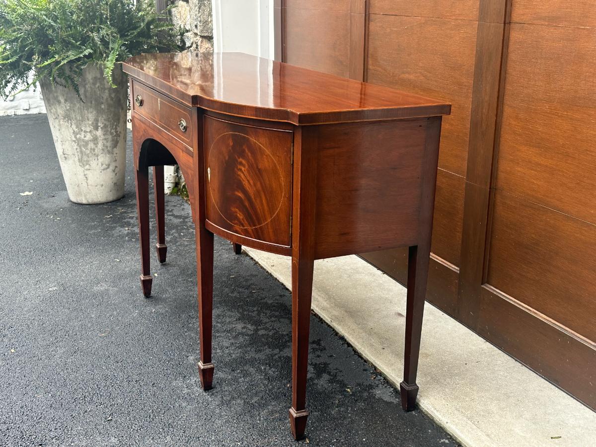 Federal Style Mahogany Sideboard with Ivory Keyhole Escutcheons, Circa 1790