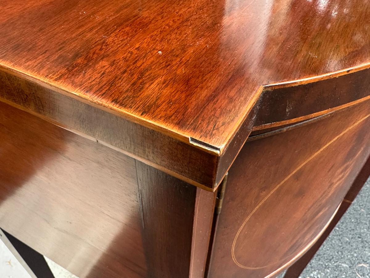 Federal Style Mahogany Sideboard with Ivory Keyhole Escutcheons, Circa 1790