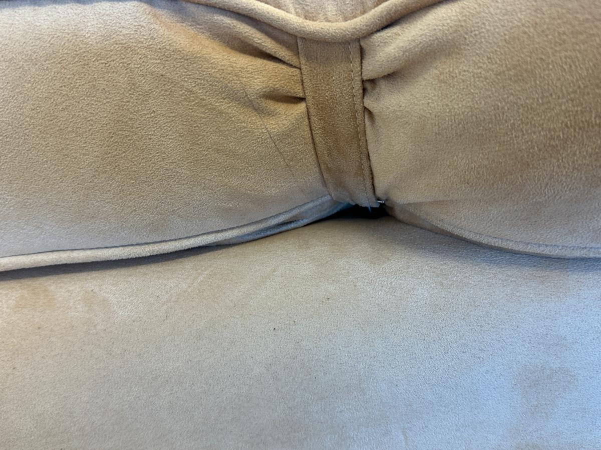 Tufted Suede Chaise Lounge