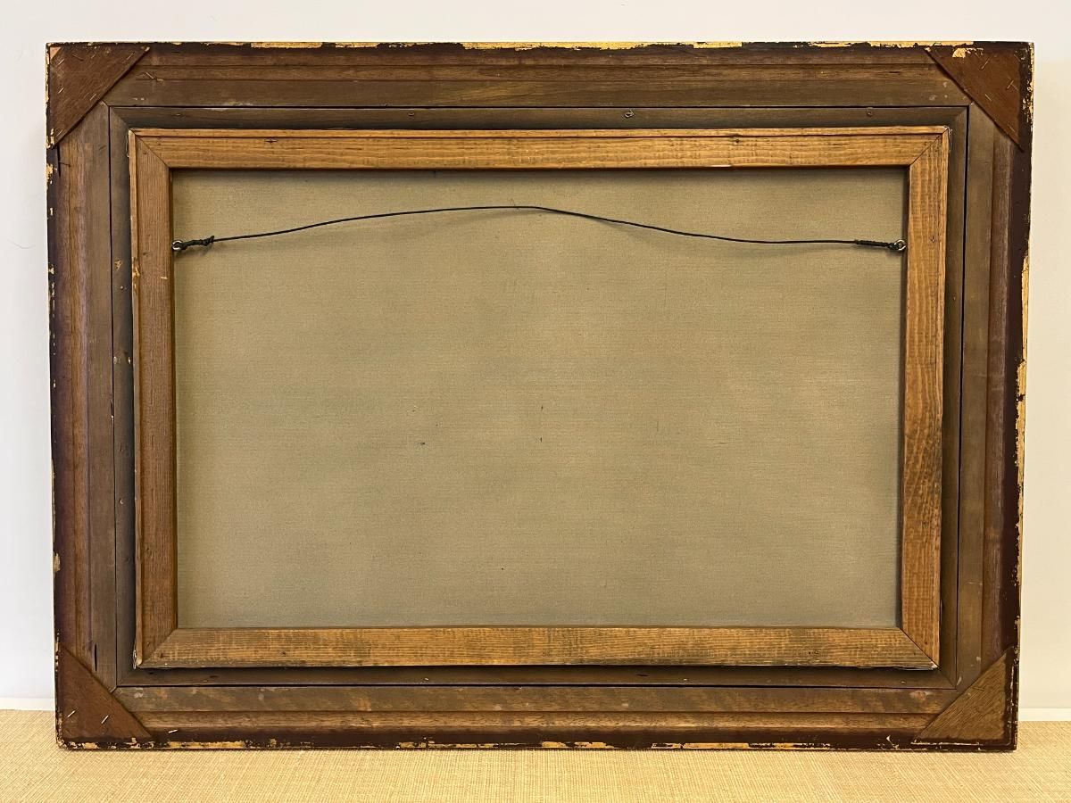 Large 20th-Century Maritime Oil Painting of an American Clipper Ship, Signed Cooper
