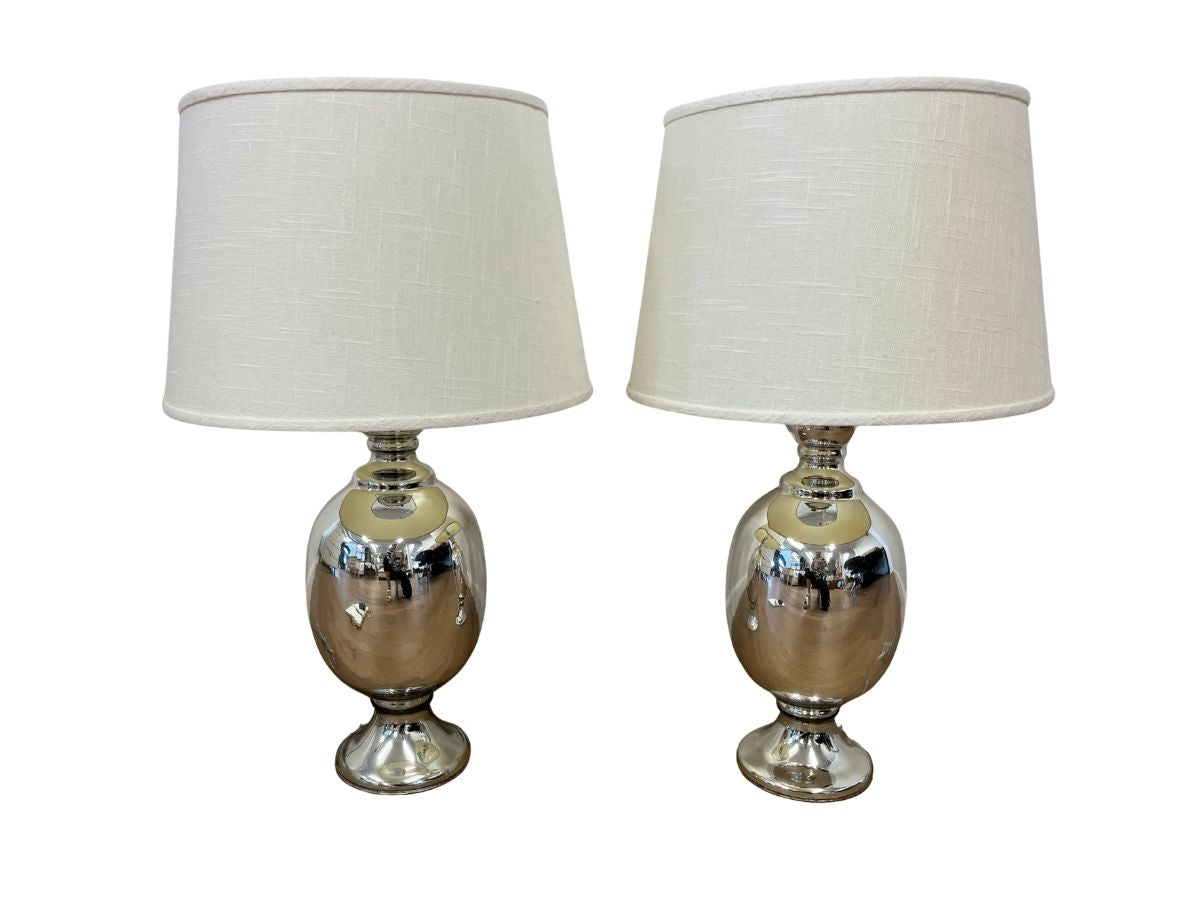 Mercury Gourd Lamps, Pair