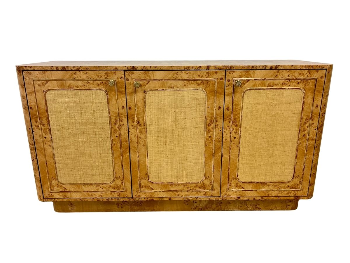 Made Goods Beaumont Burlwood & Rattan Buffet
