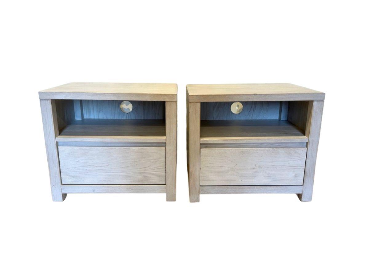 Pottery Barn Costa Nightstands, Pair