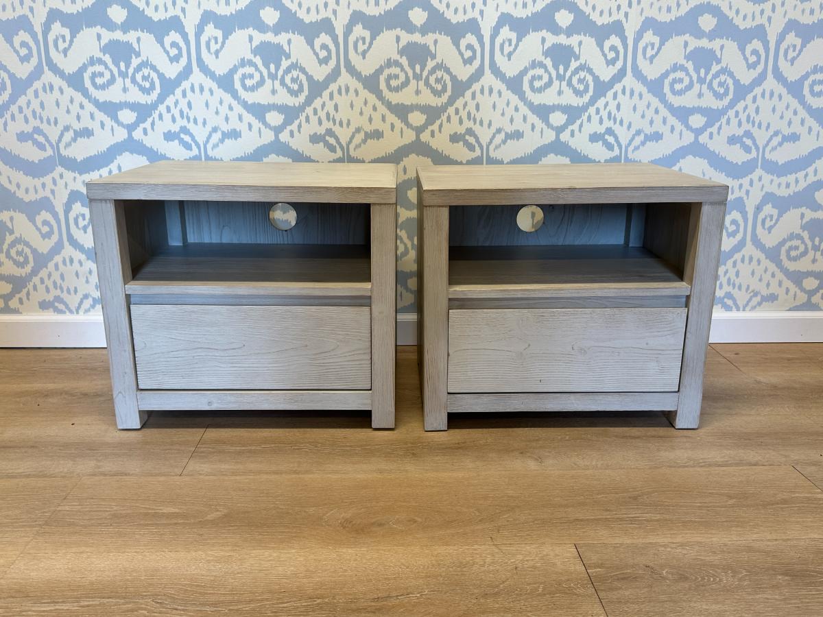 Pottery Barn Costa Nightstands, Pair