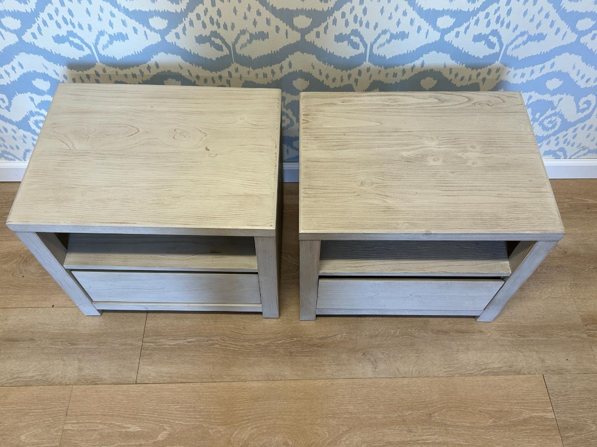 Pottery Barn Costa Nightstands, Pair