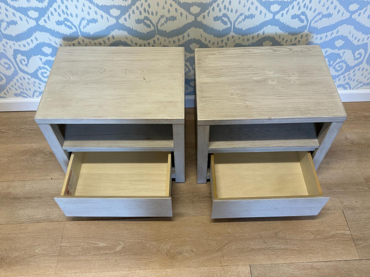 Pottery Barn Costa Nightstands, Pair