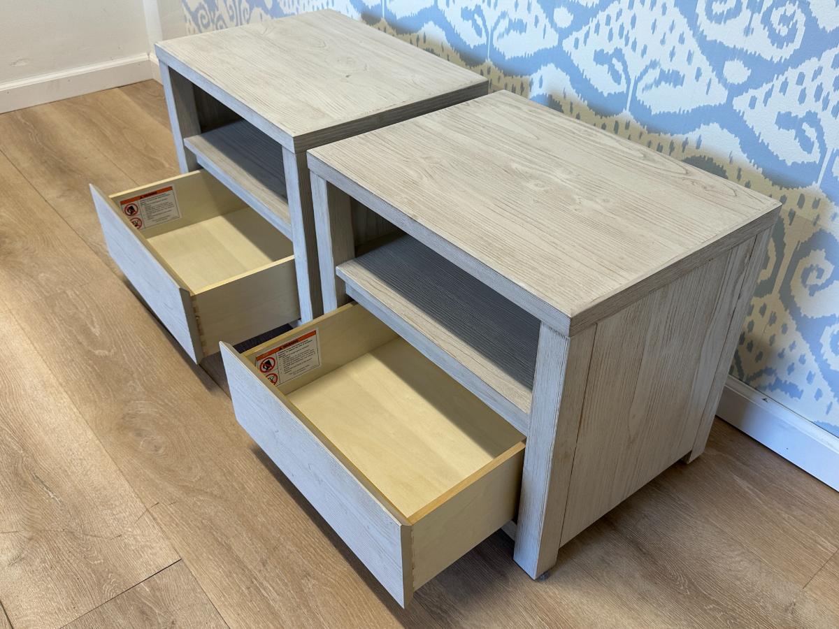 Pottery Barn Costa Nightstands, Pair