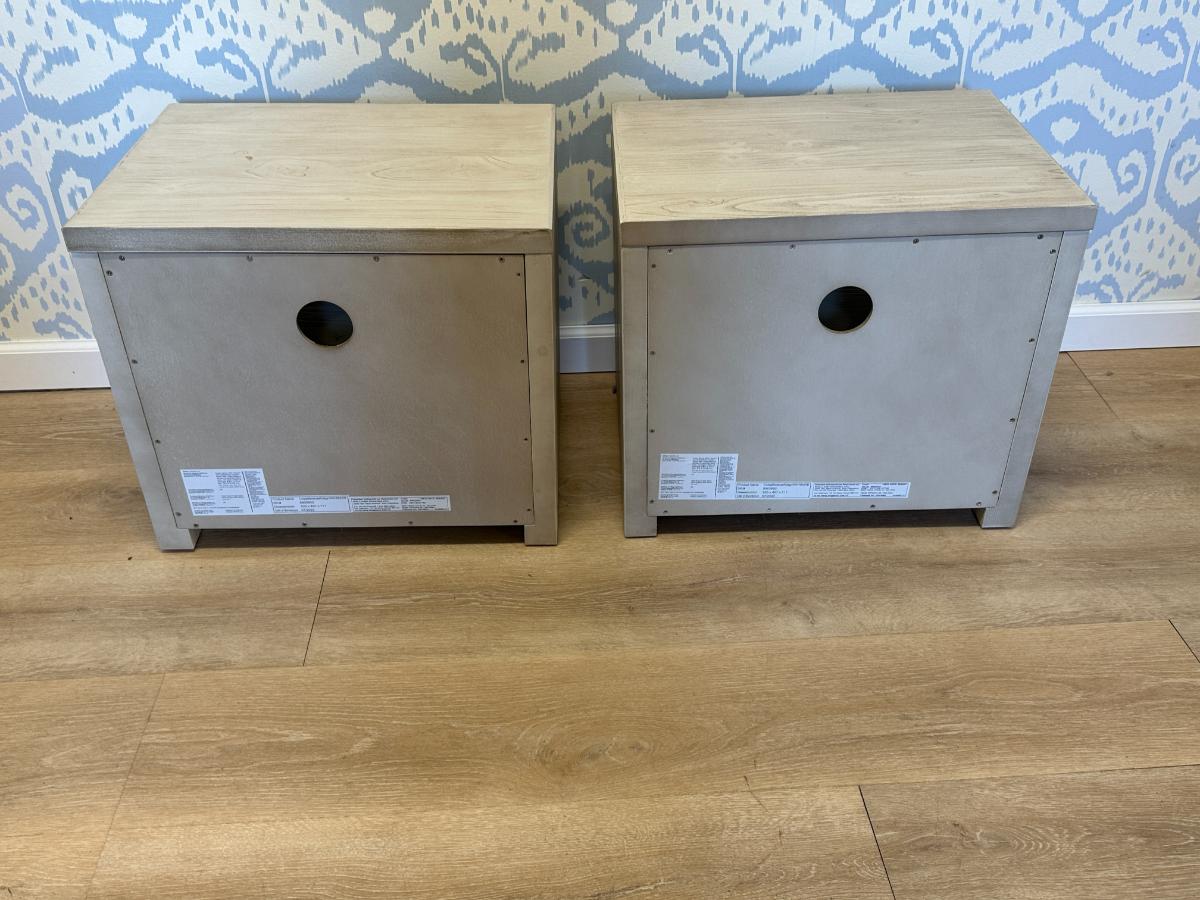 Pottery Barn Costa Nightstands, Pair