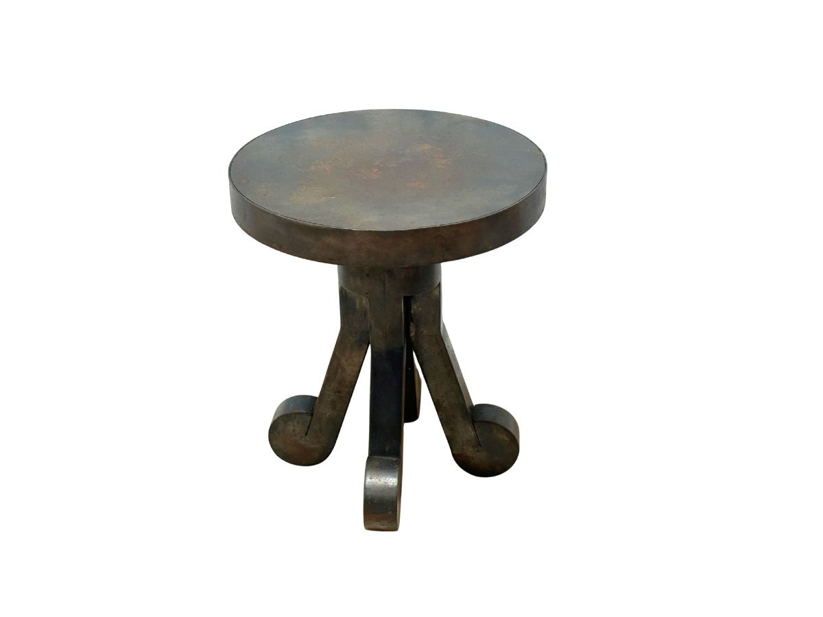 Round Metal End Table