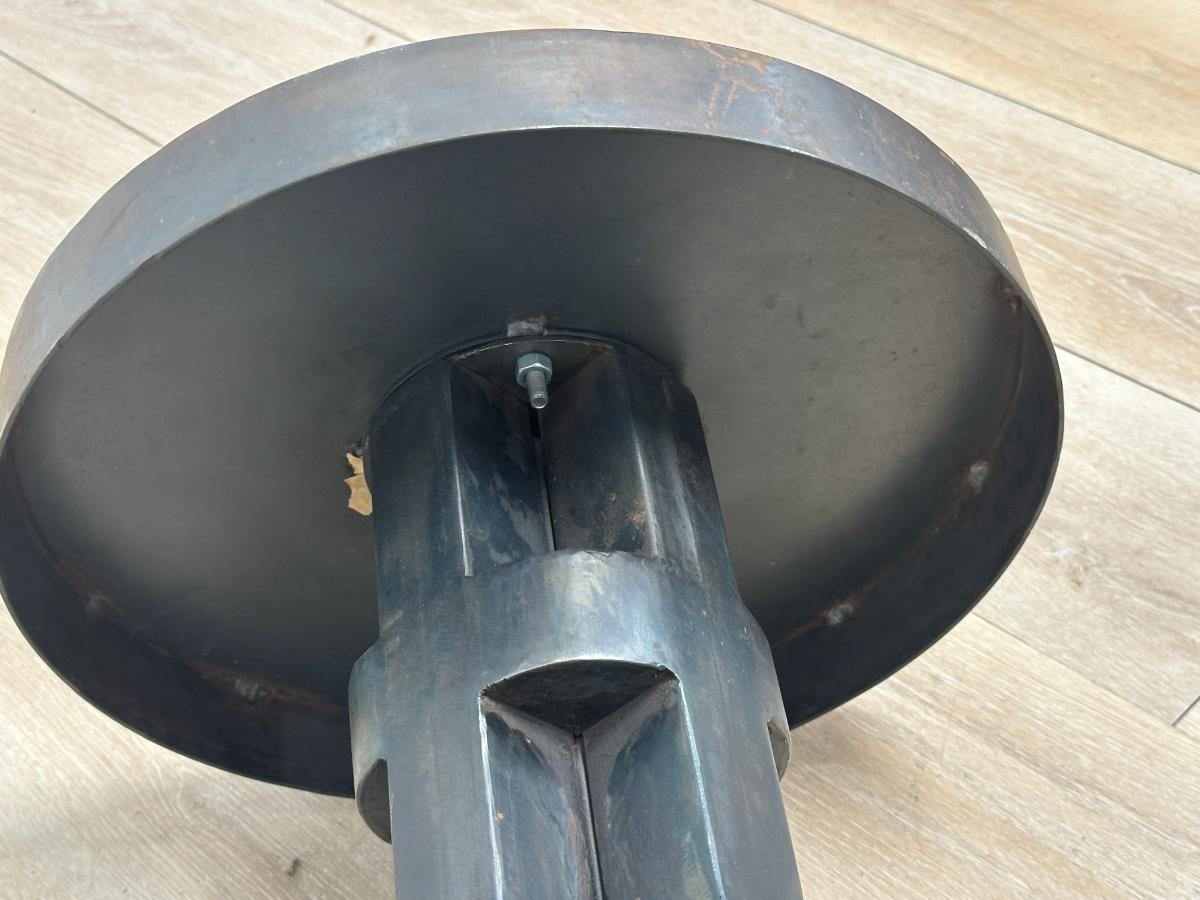 Round Metal End Table