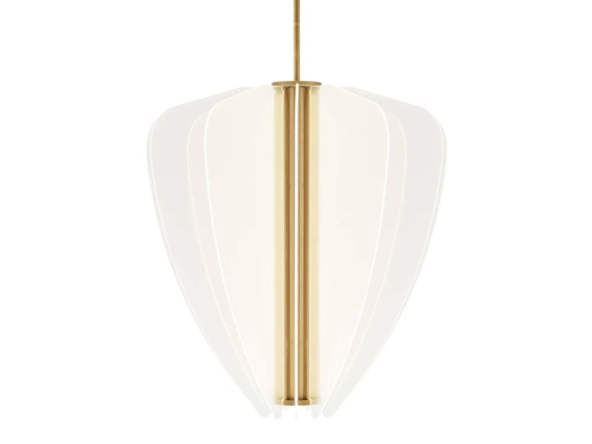 Visual Comfort Nyra 30 Chandelier in Plated Brass, 2 of 2