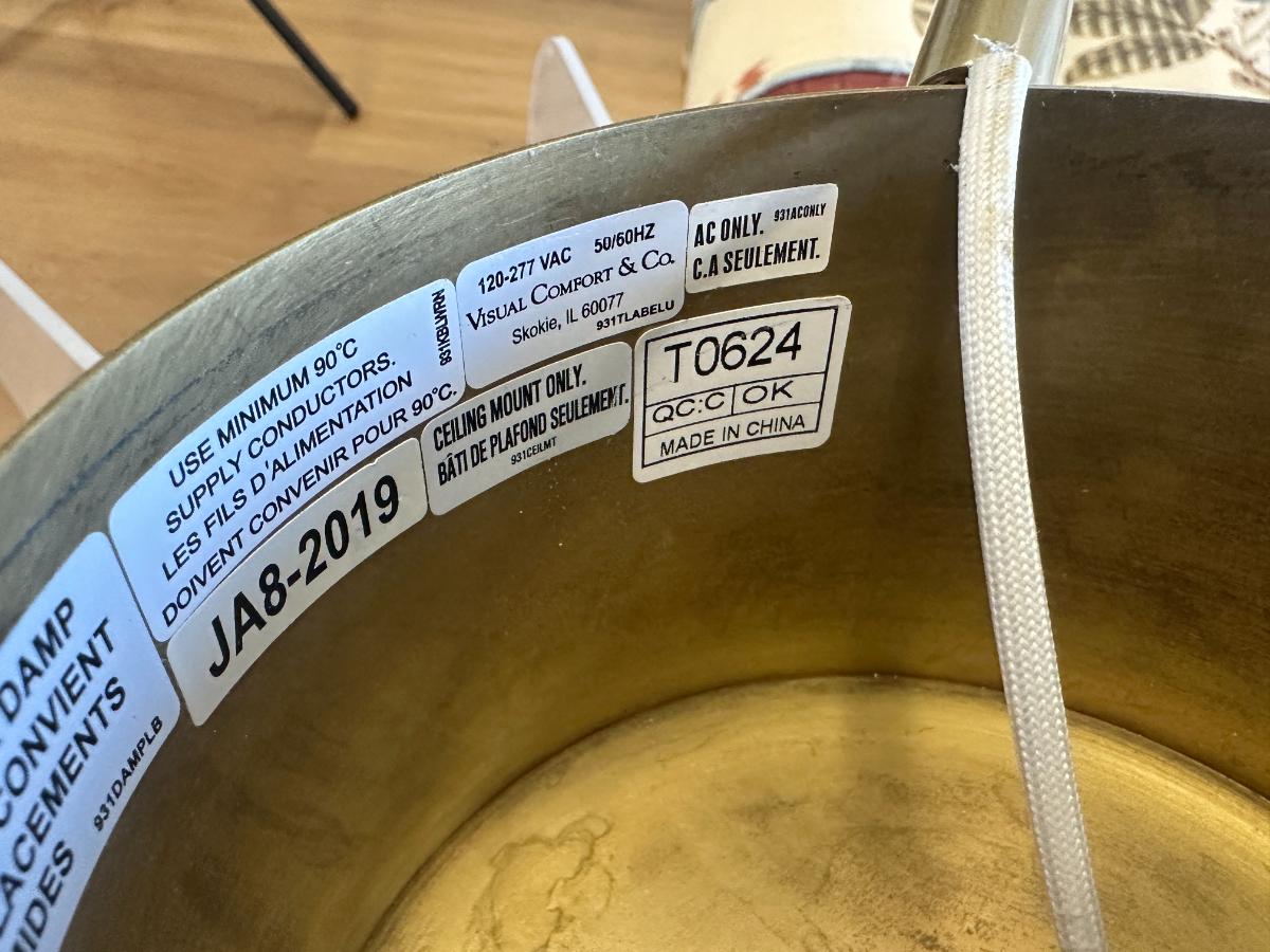 Visual Comfort Nyra 30 Chandelier in Plated Brass, 2 of 2