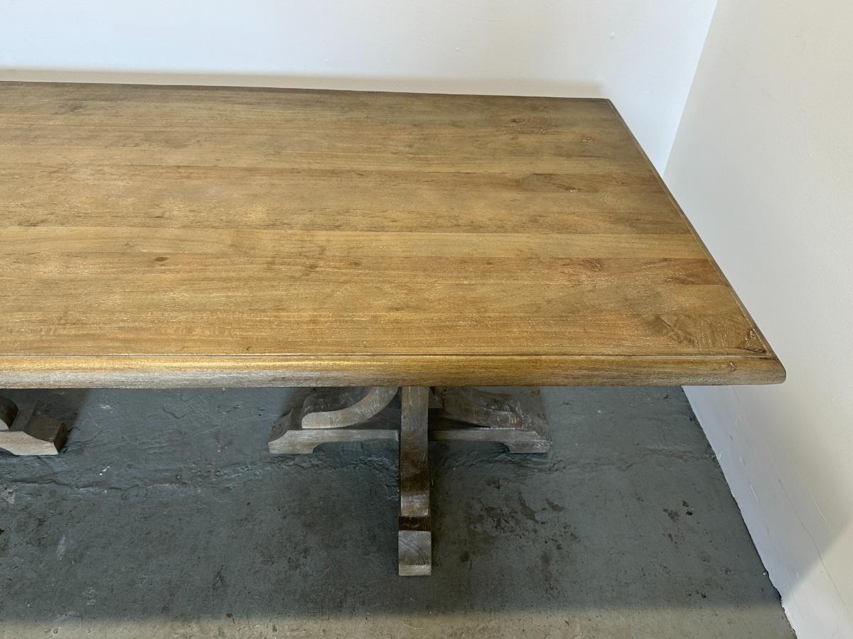Williams Sonoma Double Pedestal Dining Table