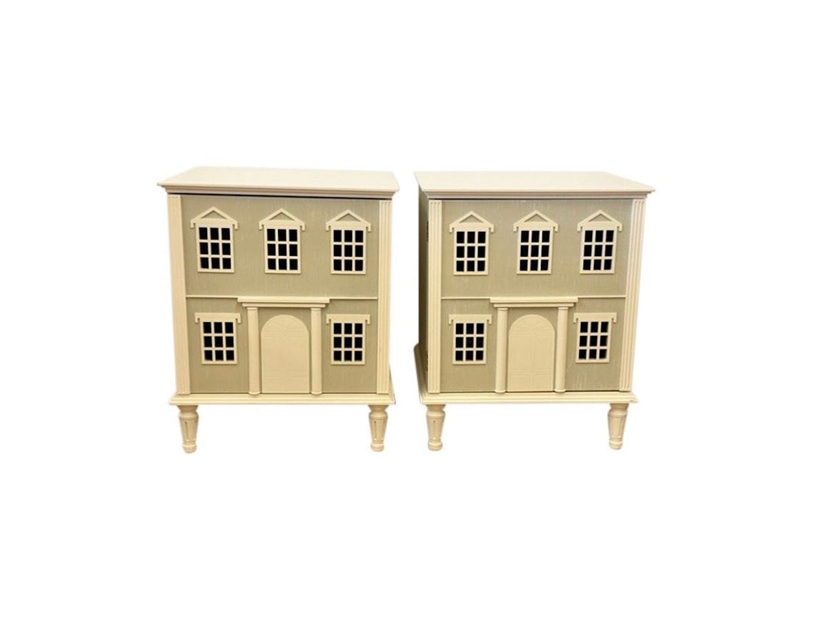 Pottery Barn Dollhouse Nightstands, Pair