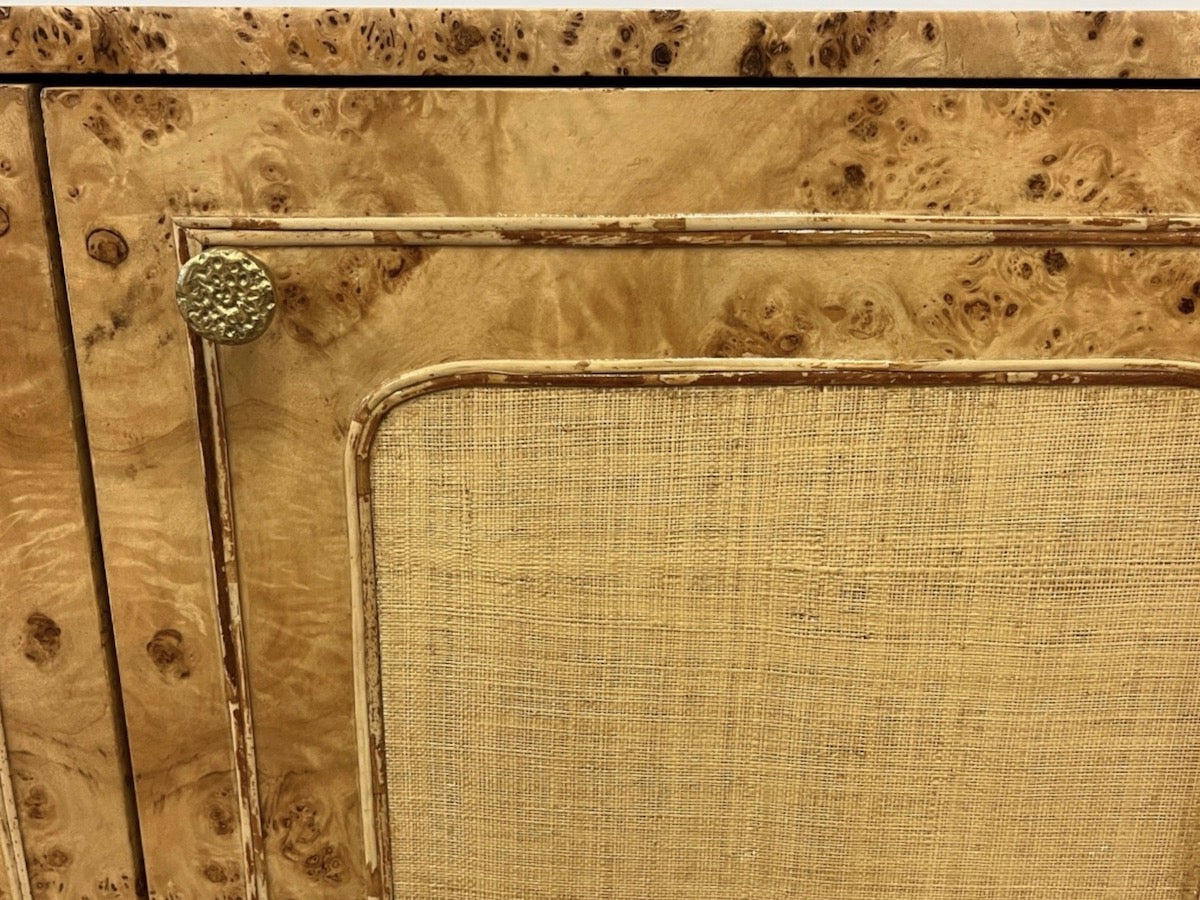 Made Goods Beaumont Burlwood & Rattan Buffet