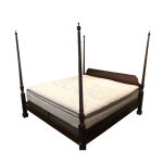 Baker King Size Mahogany Poster Bed