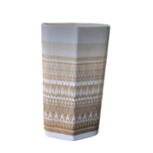 Vintage Porcelain Gold Line Pattern Vase