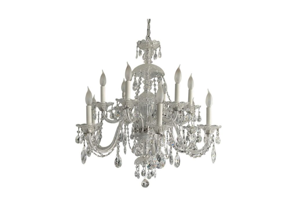 Crystal Two-Tier 10 Light Chandelier, 1 of 2 - Town & Sea