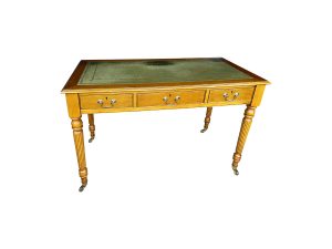 Find Antique Desk in Lot #17 Leather Top Writing Desk from England available in the Town & Sea Darien Estate Sale. Closing Wednesday, December 15th at 8 pm EST.