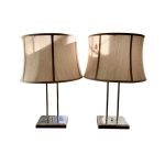 Place your bids for Lot #6 Dual Pole Metal Table Lamps, Pair in the Town and Sea Rye Townhouse Moving Sale closing Tuesday 11/23