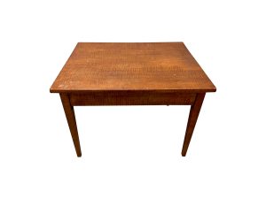 Birdseye Maple Occasional Table. 30"w x 24"d x 22"h, Fair condition, see photos.