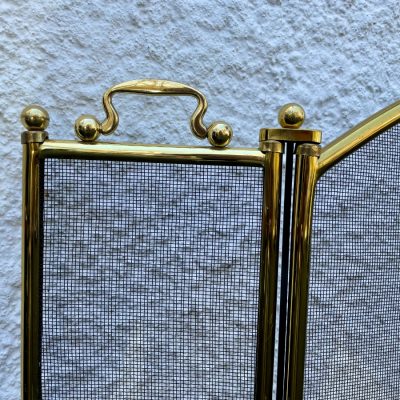 Brass Fireplace Screen - Town & Sea