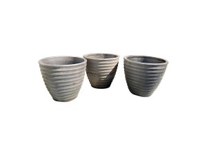 Lot #46 is a 3 Black Round Planters and is 13"d x 11.5"h The Planters is available in the Town & Sea, Tradition with a Twist Sale. The auction closes 4/6 at 8PM and the pick up is 4/9 in Rye, New York. Place your bids today!