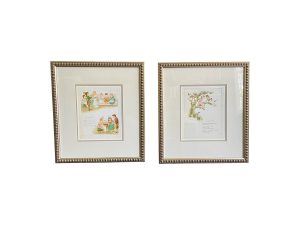 Lot #25 is a Children's Nursery Rhyme Prints, Pair is in Good condition and is 17.5"w x 1.5"d x 19.5"h . This item is available in the Town & Sea, Lakeside Decor & More Sale. The auction closes 5/17 at 8PM. Place your bids today!