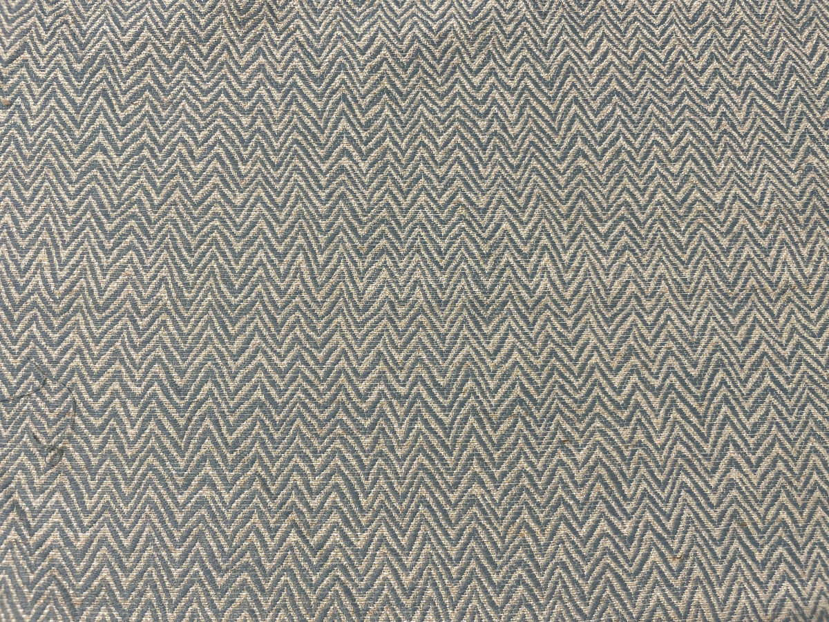 1.5 Yards Of Light Blue Chevron Fabric - Town & Sea