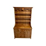 Lot # 5 is the Farmhouse Style Pine Hutch. This item's condition is: Wear and tear consistent with age, see photos. The dimentions are: 47.5"w x 20.5"d x 81"h Place you bids by 9/21 in the Town & Sea Morristown Moving Sale. https://townandsea.com/sales/morristown-moving-sale/