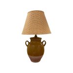 Lot # 29 is the Pierre Deux French Confit Pot Lamp. This item's condition is: Good condition The dimensions are: Lamp: 10.5"dia x 25"h, Shade: 15"dia x 11"h. Original Retail: $400. Place your bids by 9/21 in the Town & Sea Morristown Moving Sale. https://townandsea.com/sales/morristown-moving-sale/