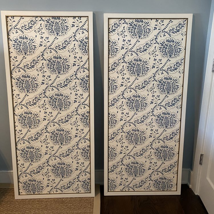 Custom Framed Wallpaper Panels - Town & Sea