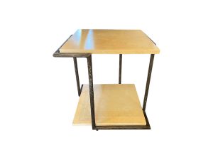 Shop lot # 12 the Two Tier Stone Top Side Table in the Town & Sea Southampton Estate Sale, the auction closes 9/27 at 8pm. This product is 24"w x 24"d x 24"h and its condition details are: See photos, the stone can be removed. Frame shows some wear. Place your bids on https://townandsea.com/sales/southampton-estate-sale/ today!