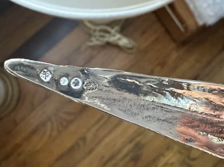 Close-up of a pair of Silver Pheasants with five hallmark stamps on a wooden floor background.
